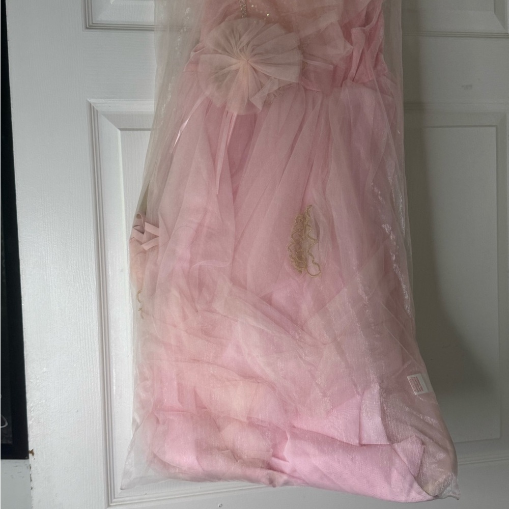 Elegant Pink Tulle Gown
